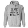 The More People I Meet Hoodie Grey
