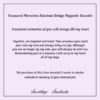 Second Chance Movement™ Treasured Memories Rainbow Bridge Cat Memorial - Magnetic Therapy Bracelet - Image 4