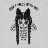 Wednesday’s Don’t Mess With Me Standard Tee Grey - Image 2
