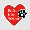 Free My Cat is My Valentine - Car Magnet ❤️