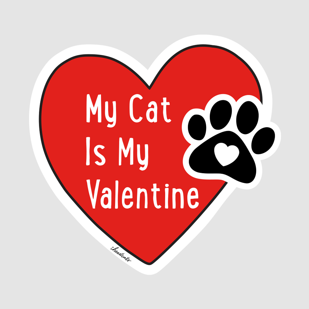 My Cat is My Valentine - Car Magnet  ❤️ Limited Time Offer Save 60%