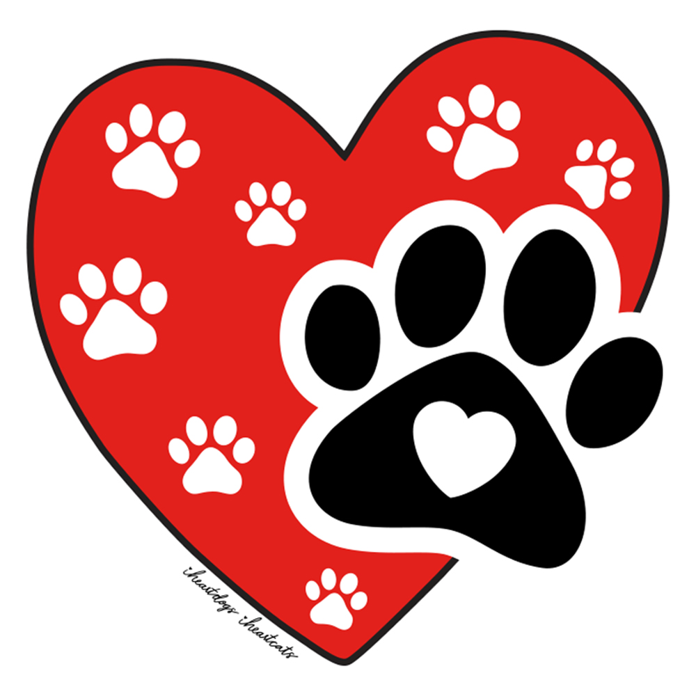 Paws Prints In My Heart - Car Magnet ❤️  90% OFF