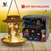 Feed 75 Shelter Cats for $50 and Receive Enchanted Garden Bird Feeder: Cat & Butterfly - Image 4