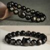 Second Chance Movement - Cat Chakra "Power of 23" Positive Energy Golden Obsidian Bracelet