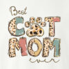 Best Cat Mom Ever! Hoodie White - Image 2