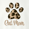 Awesome Cat Mom Leopard Paw Standard Tee White - Image 2