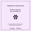 FREE Magnetic Heart & Paw Ring When You Buy A Filled With Love Memorial Magnetic Therapy Bracelet! - Image 11