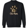 Awesome Cat Mom Leopard Paw Sweatshirt Black