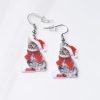 Christmas Cat Earrings | Santa Hat Kitten Dangle Earrings | Holiday Stocking Stuffer Cat Lover Jewelry Gift - Image 2
