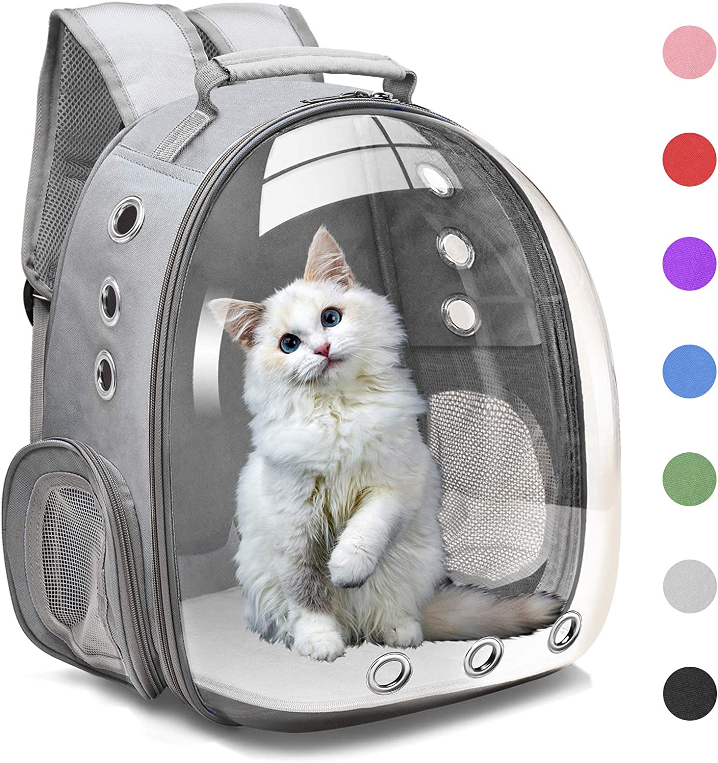  Top tasta Cat Backpack Carrier,Carrying Bag Airline  Approved,Ventilated Window Mesh Design,Collapsible & Breathable Shoulder  Backpack for Small Cats and Dogs Under 25 Lbs (Grey) : Pet Supplies