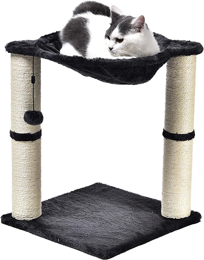 Amazon Basics Cat Tower with Hammock and Scratching Posts