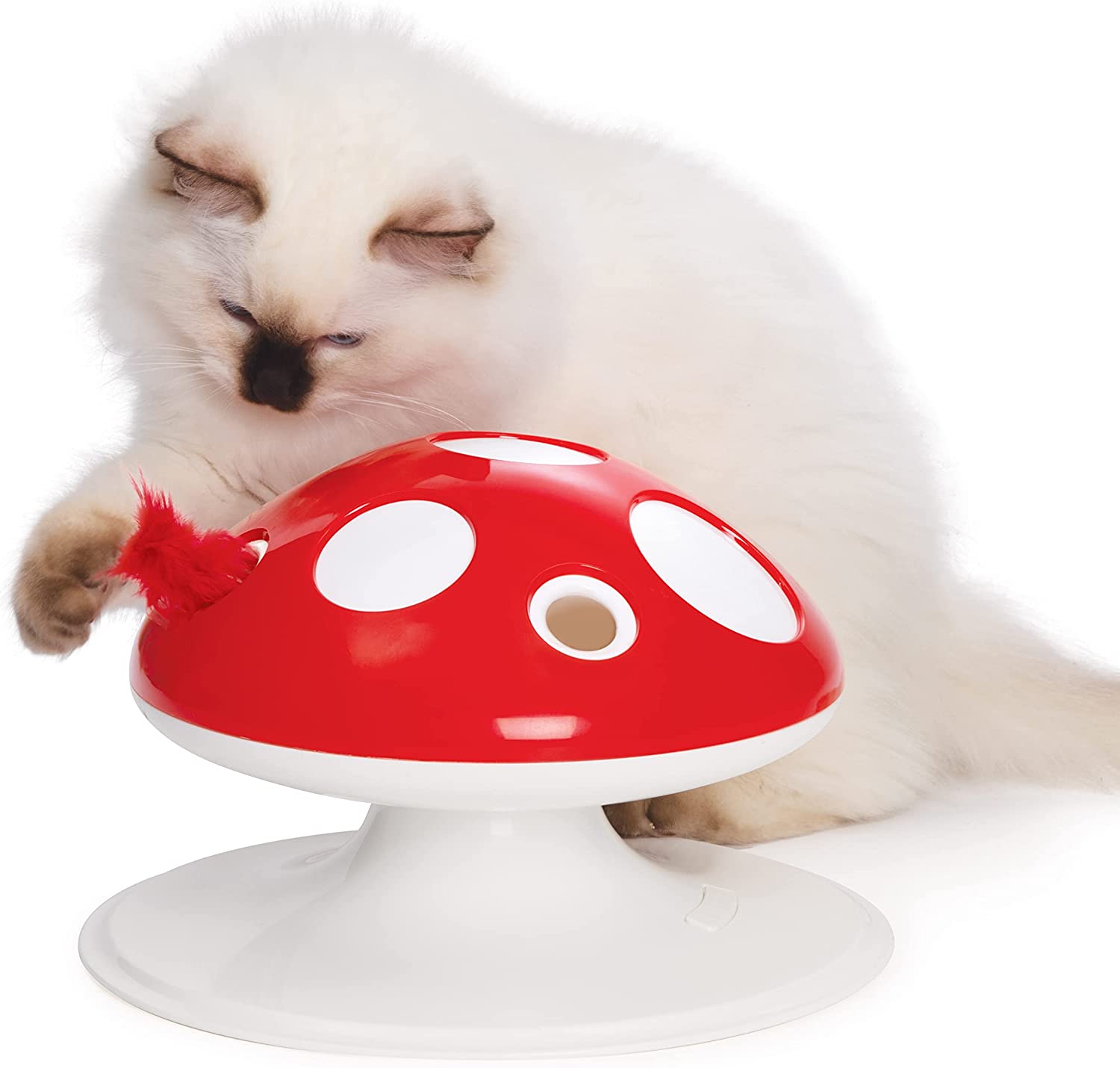 Catit Senses 2.0 Mushroom Interactive Feather Toy for Cats