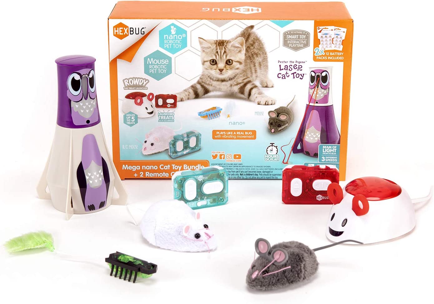 Two Speed Modes For Cat Toys, Three In One Automatic Interactive