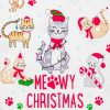 FREE- iHeartCats- Meowy Christmas Holiday Towel – 100% Cotton Flour Sack Kitchen Dish Towel 27″ x 18″ - Image 4