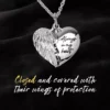 Special Offer! Always In My Heart With Open Wings Cat Memorial Necklace