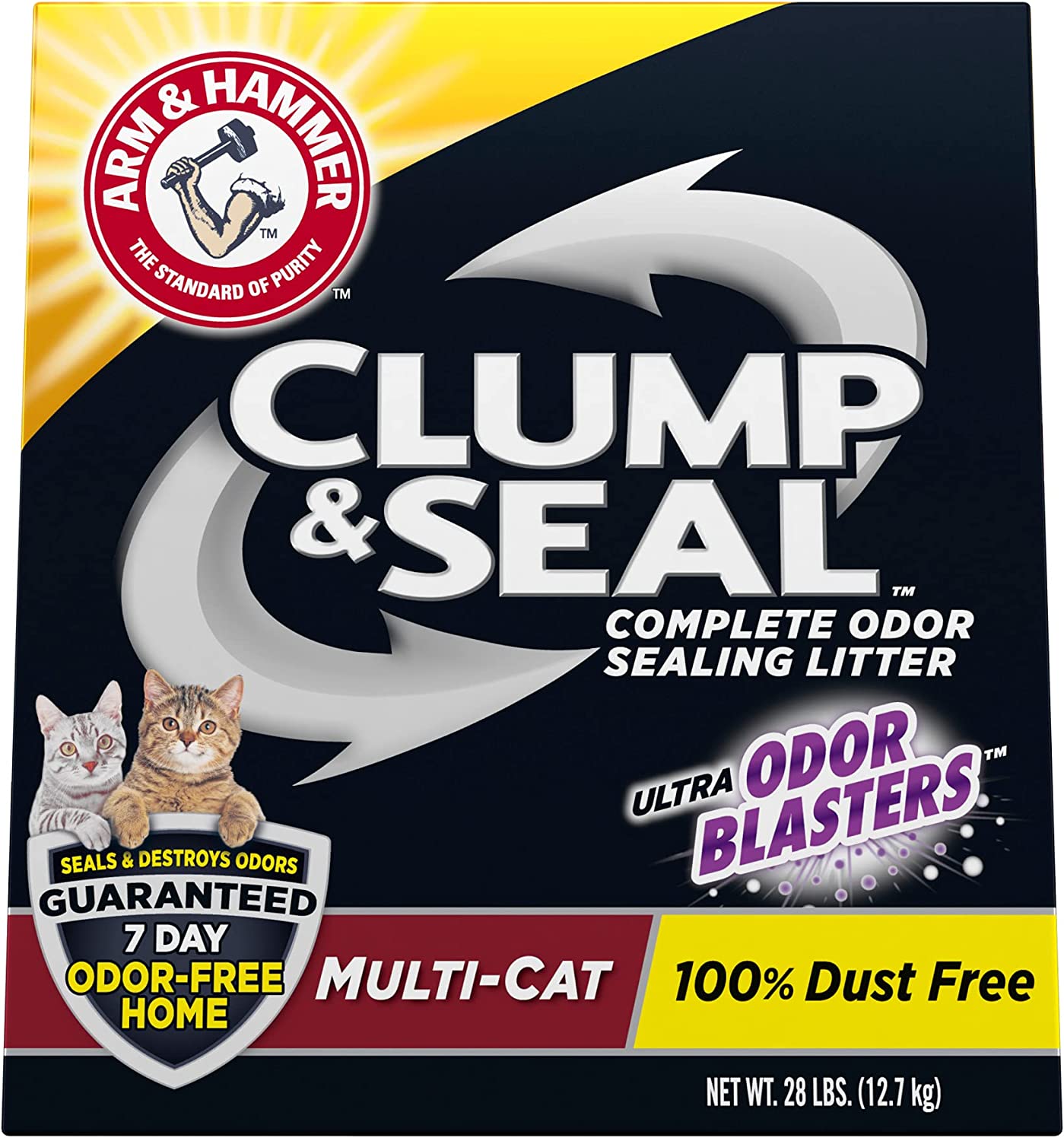 5. Arm & Hammer Clump & Seal Platinum Cat Litter