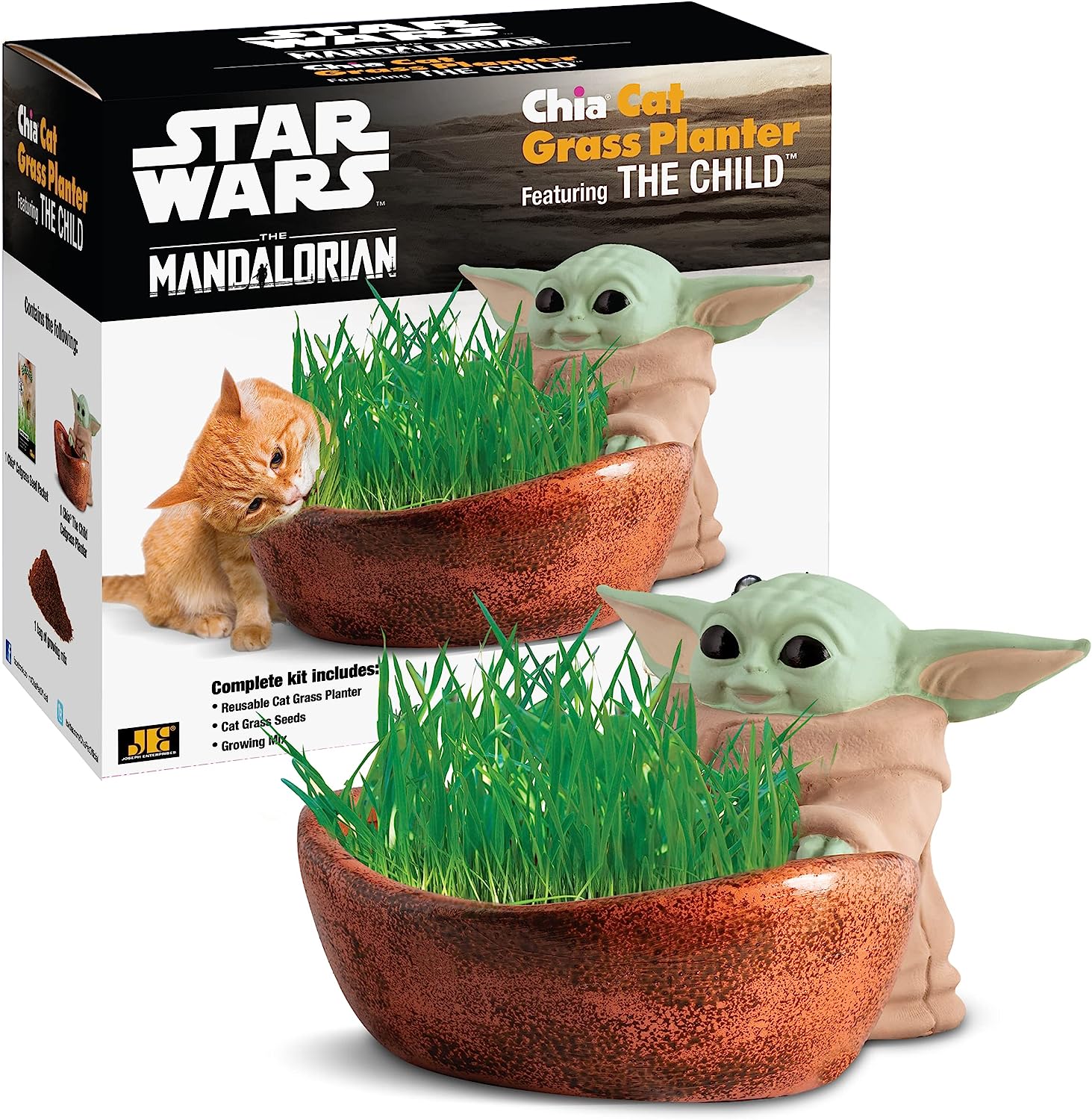 Chia Cat Grass Planter - Star Wars The Mandalorian, The Child