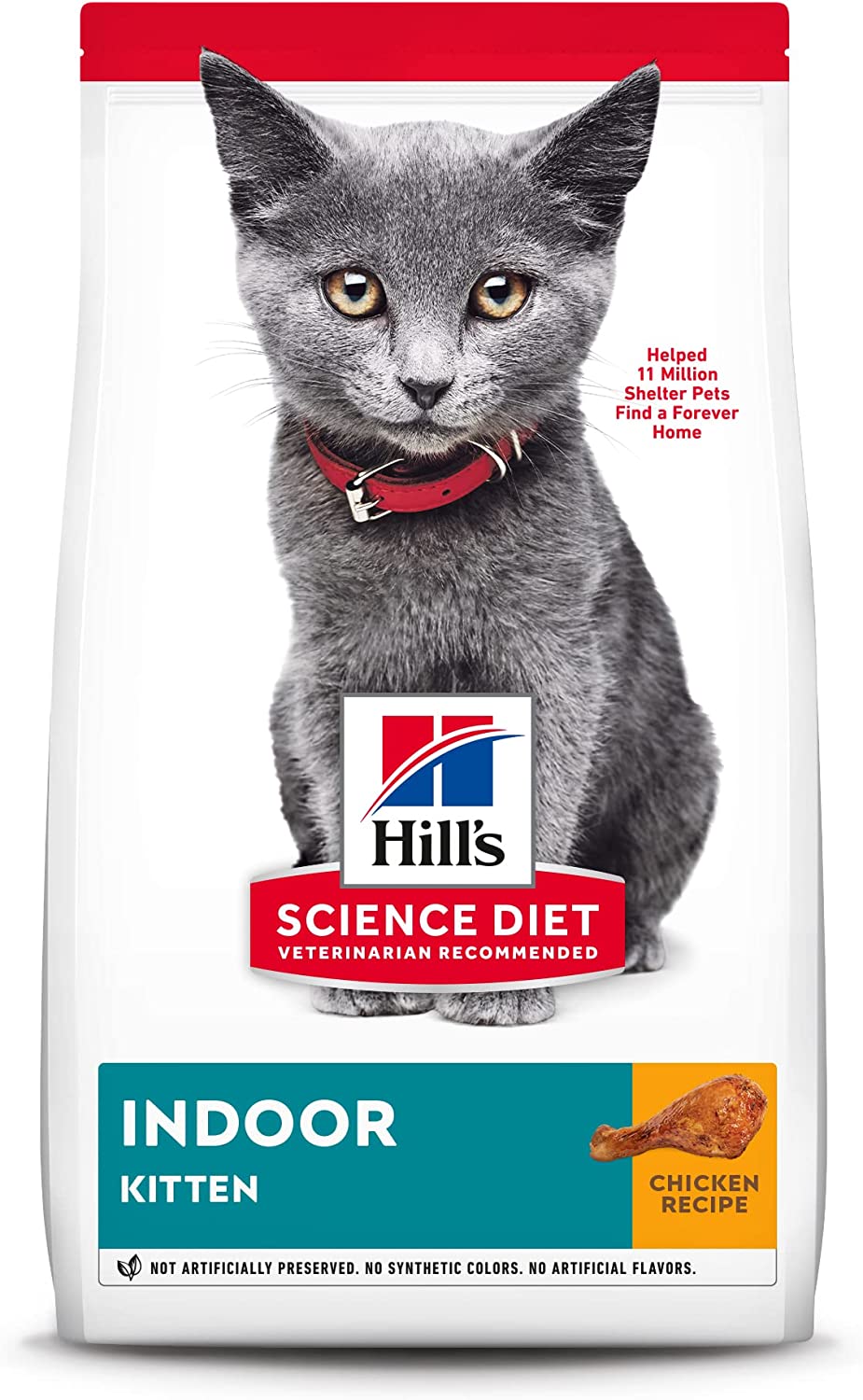 Hill's Science Diet Dry Cat Food, Kitten, Indoor, Chicken Recipe