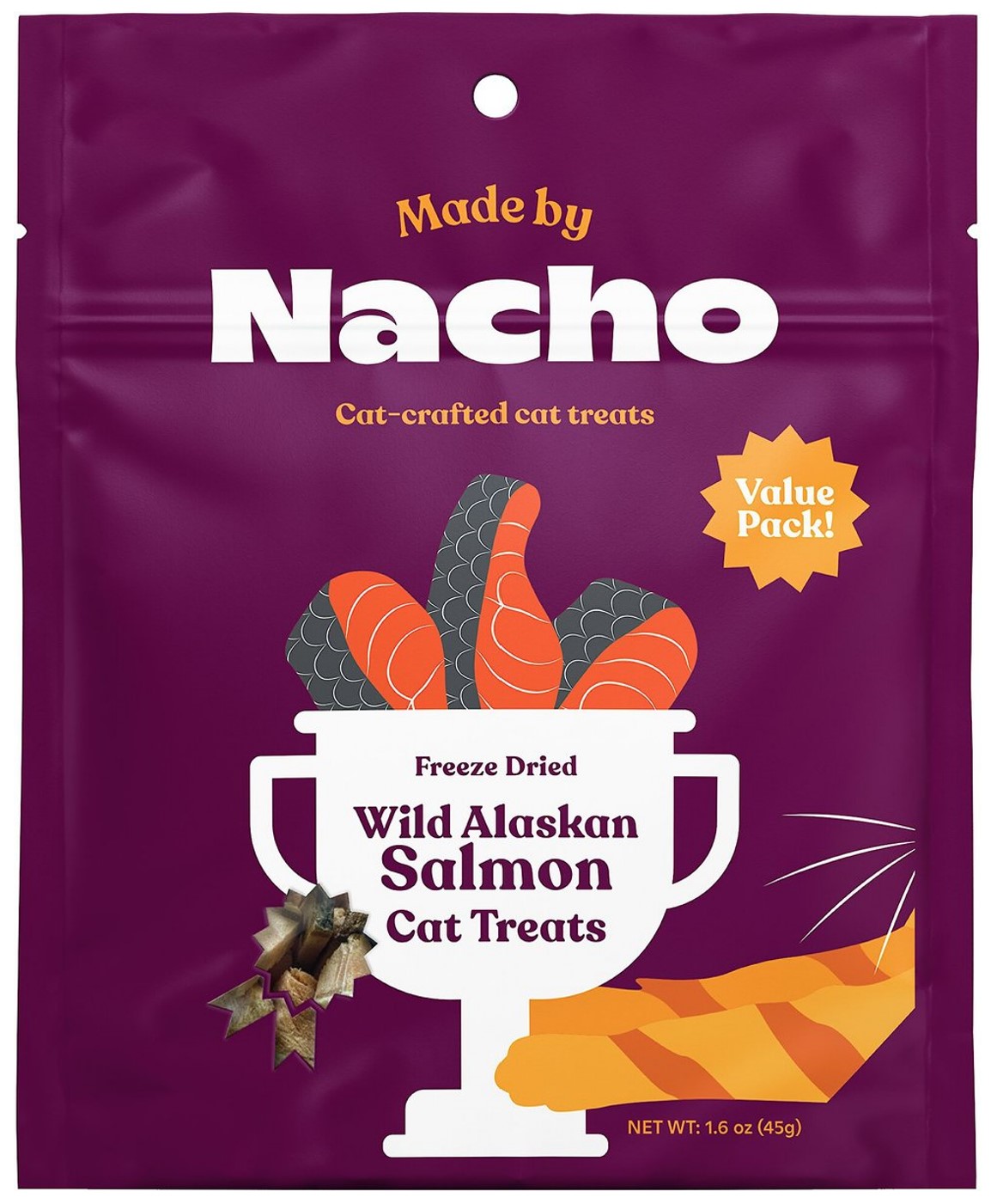 Made by Nacho Freeze-Dried Wild Alaskan Salmon Cat Treats