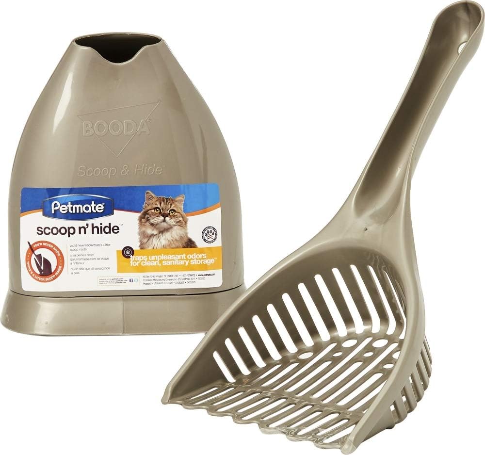 Petmate Scoop and Hide Cat Litter Scoop with Storage Compartment