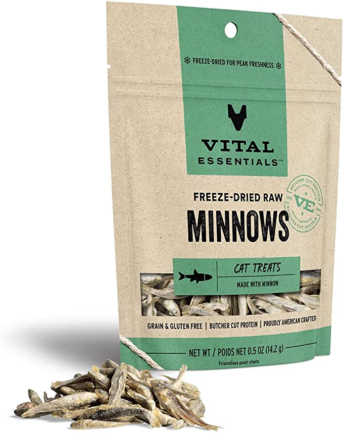 Vital Essentials Freeze-Dried Raw Cat Treats, Minnows Treats