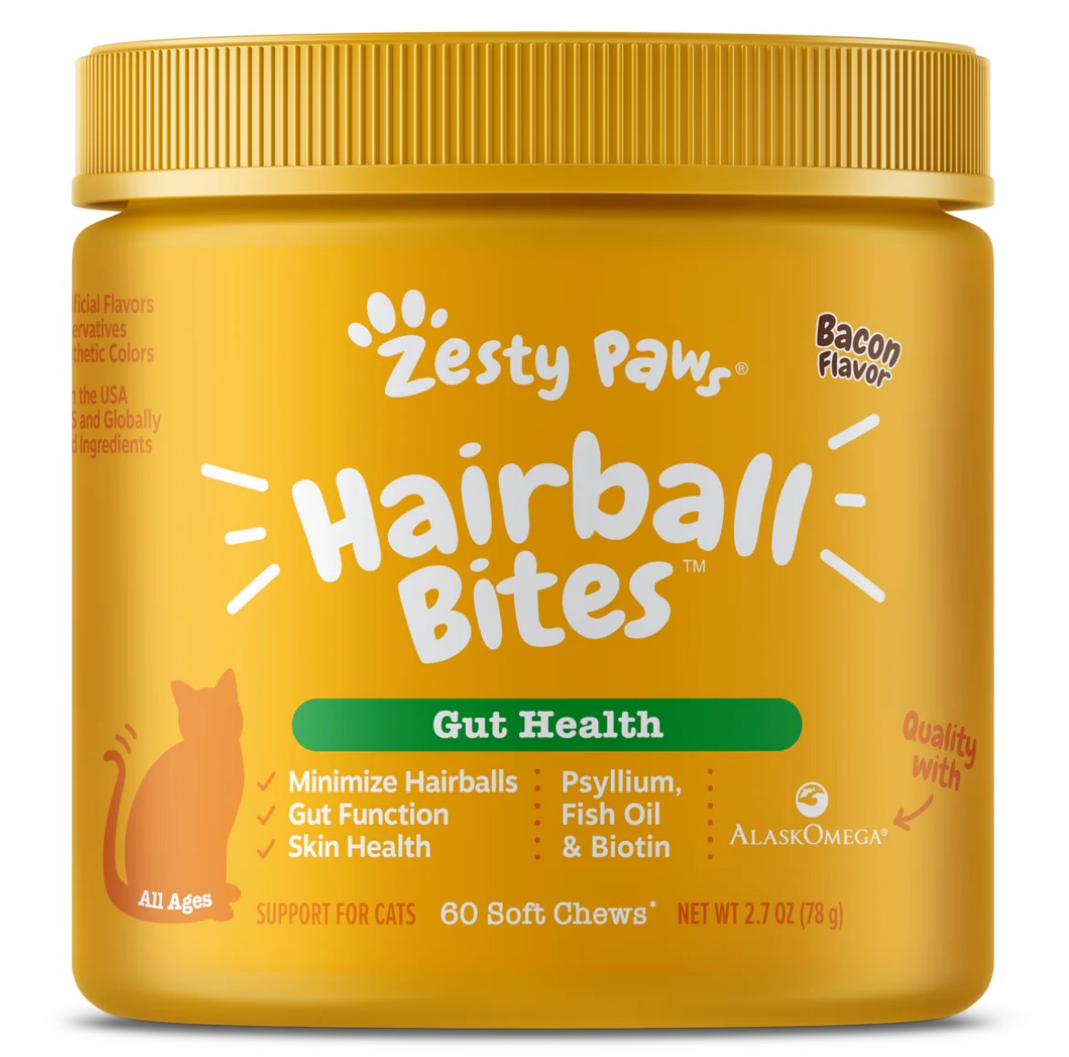 Zesty Paws Hairball Bites™ for Cats