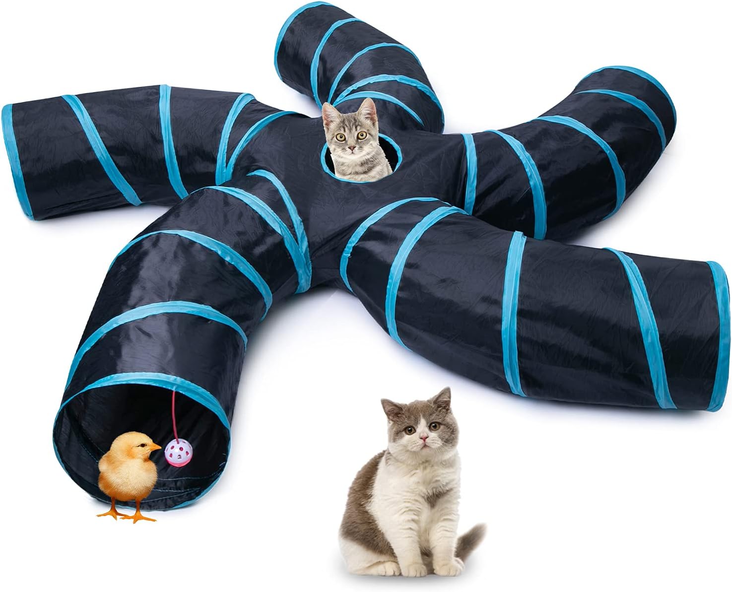EGETOTA Cat Tunnel for Indoor Cats Large