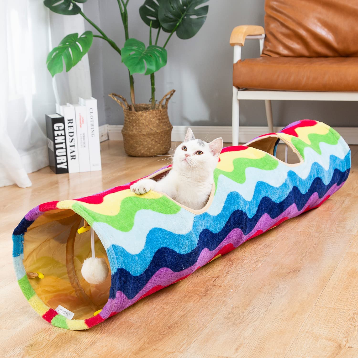 LUCKITTY Cat Tunnel-Straight-Shaped