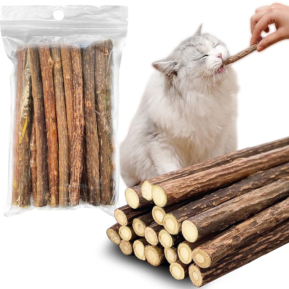 thumbnail image 2 of Lovely Caves Natural Silvervine Sticks - Premium Cat Chew Toys (5 Pack) 2 of 6