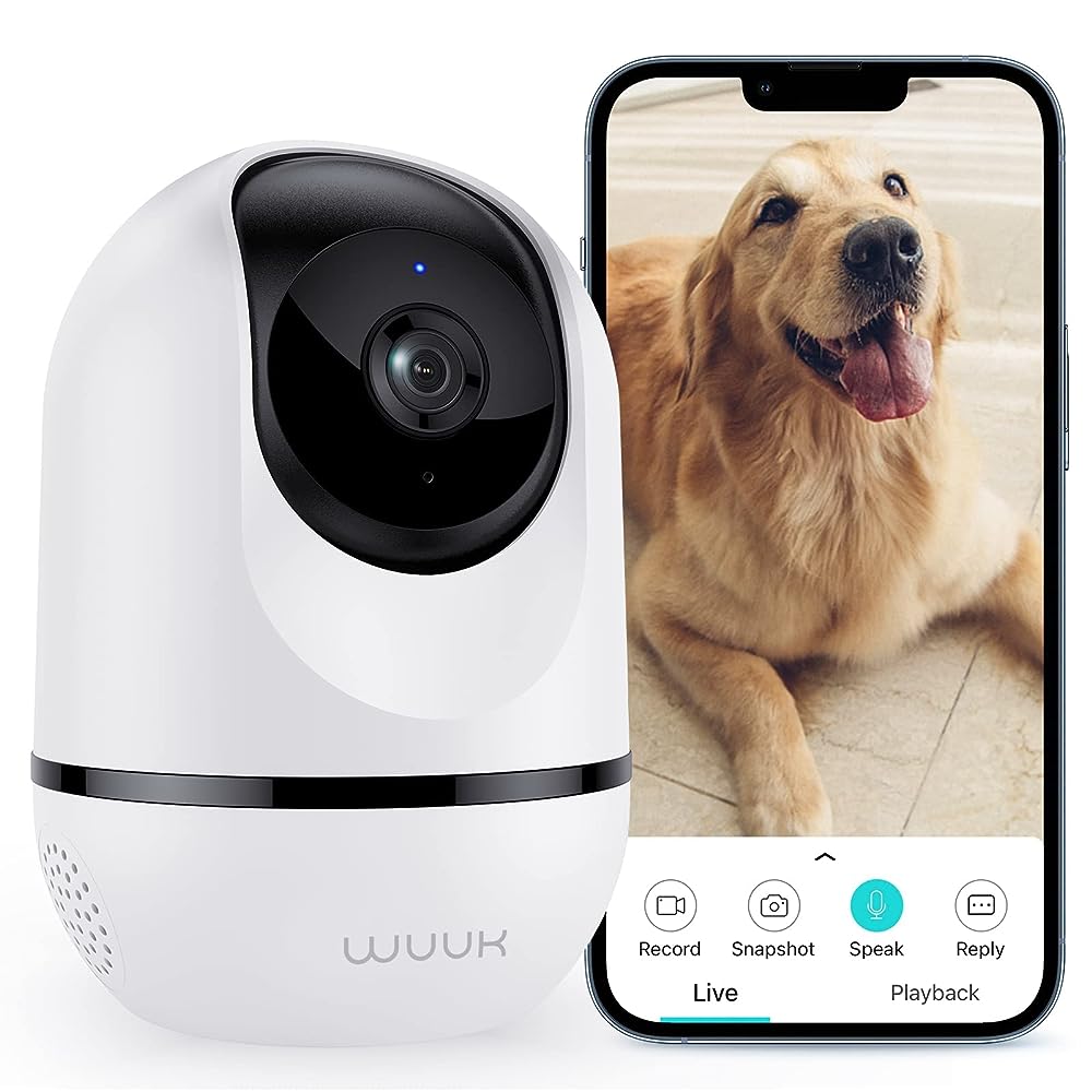 wansview Security Camera Indoor Wireless for Pet 2K Cameras for Home  Security with Phone app and Motion Detection,Cat/Dog/Nanny/Baby Camera with  Pan