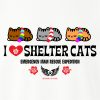 Second Chance Movement™  I Heart Shelter Cats Aloha Standard Tee White- Helps Fund Emergency Maui Rescue Expedition Flight - Image 3