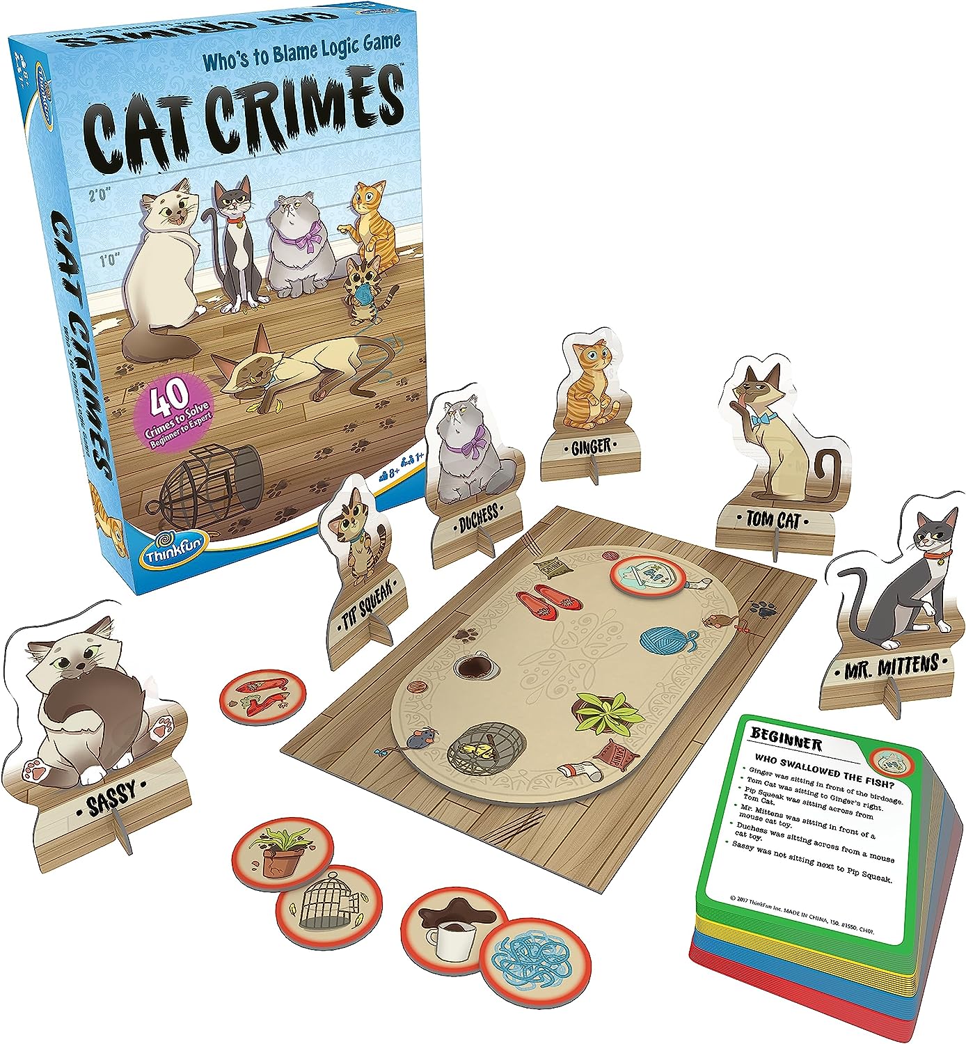 ThinkFun Cat Crimes Brain Game
