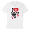 Second Chance Movement™  I Heart Shelter Pets Standard Tee White- Helps Fund Emergency Maui Rescue Expedition Flight