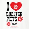 Second Chance Movement™  I Heart Shelter Pets Standard Tee White- Helps Fund Emergency Maui Rescue Expedition Flight - Image 3