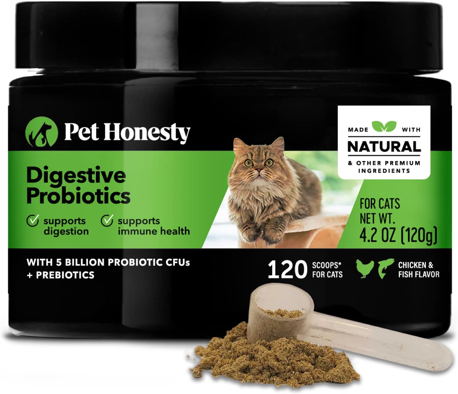 Pet Honesty Digestive Probiotics Max Strength for Cats Supplement