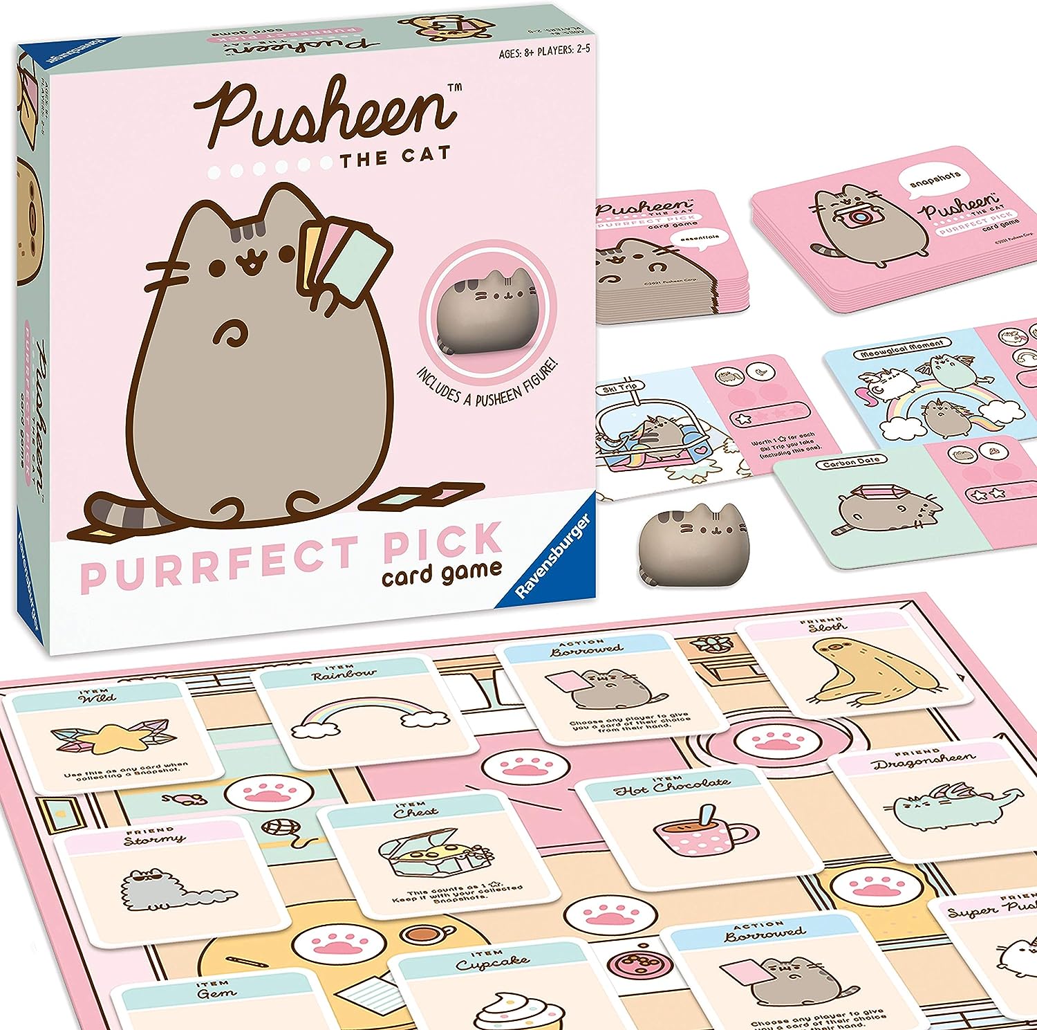 Ravensburger Pusheen Purrfect Pick: A Family Game for Cat Lovers and Pusheen Fans
