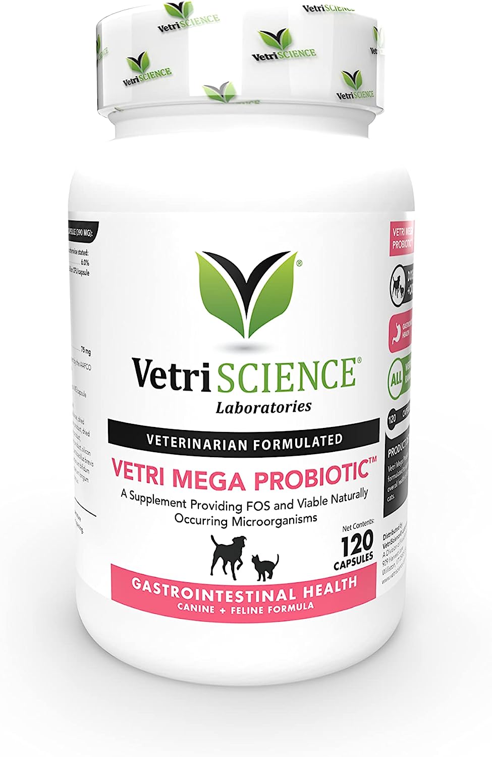 VETRISCIENCE Laboratories Vetri Mega Probiotic and Prebiotic for Dogs and Cats