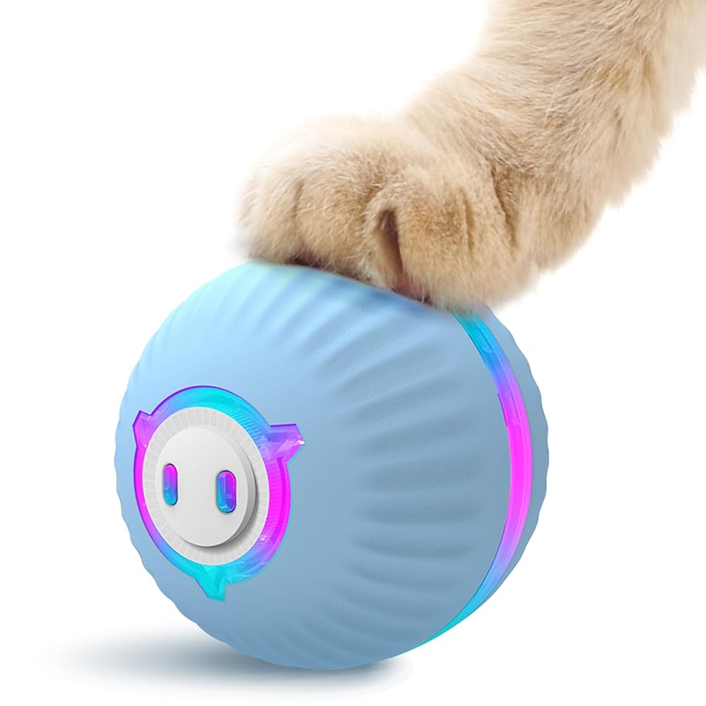 Smart Dog Toys Automatic Rolling Ball Electric Dog Toys Interactive For Dogs  Training Self-moving Puppy Toys Pet Accessories