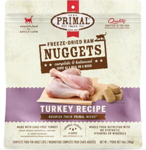 Primal Freeze Dried Raw Cat Food Nuggets Turkey