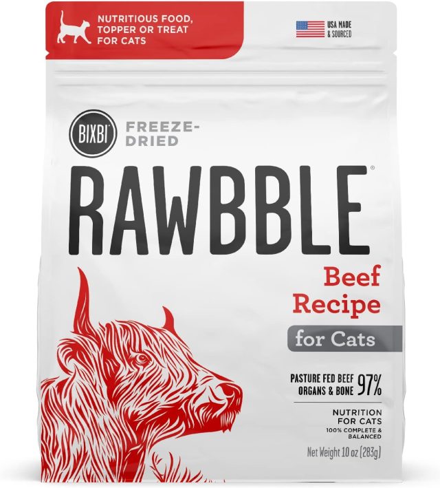 rawbble beef cat food
