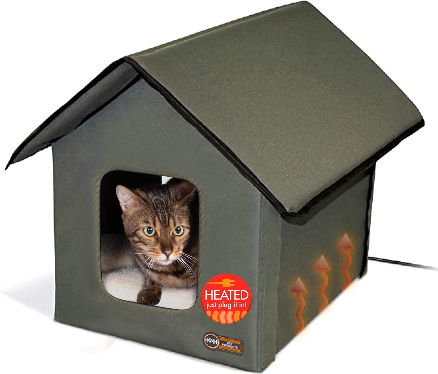 K&H Pet Products Outdoor Heated Kitty House Outdoor Cat House