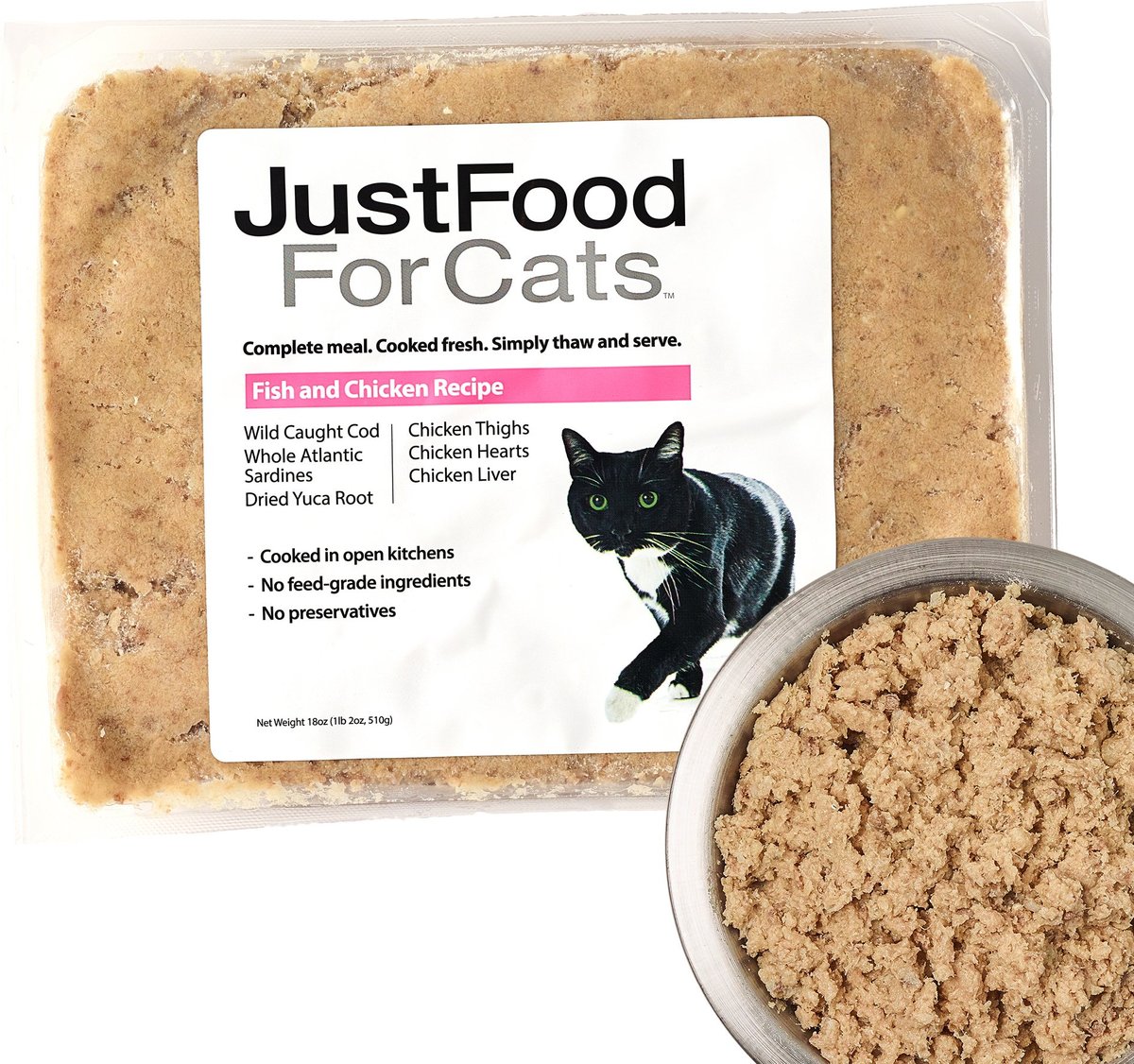 Just Food Fish & Chicken for Cats