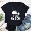 My Cat Is My Boo - Happy Halloween Standard Tee Black