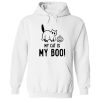 My Cat Is My Boo - Happy Halloween Hoodie White