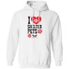 I Heart Shelter Pets Aloha Style Hoodie White