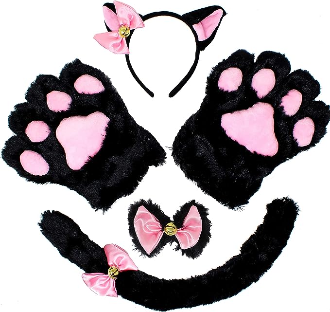 Spooktacular Creations 5 Pcs Kitty Cat Costume Accessories