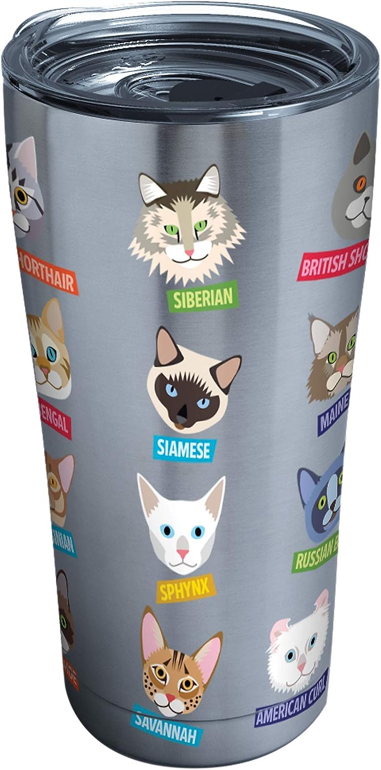 Tervis Flat Art Cats Triple Walled Insulated Tumbler