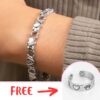 FREE Magnetic Heart & Paw Ring When You Buy A Filled With Love Memorial Magnetic Therapy Bracelet!