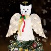 A ‘Christmas Miracle’ Angel Cat Tree Topper with Golden Sparkle Lighted Wings - Helps Feed 30 Hungry Shelter Cats in Need