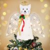 A ‘Christmas Miracle’ Angel Cat Tree Topper with Golden Sparkle Lighted Wings - Helps Feed 30 Hungry Shelter Cats in Need - Image 3